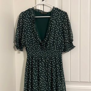 Midi pok o dot dress size M